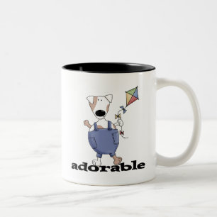Adorable Hunde T - Shirt und Geschenke Zweifarbige Tasse