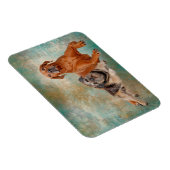 Adorable Hunde über Kunst Magnet (Rechte Seite)