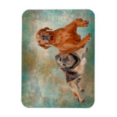 Adorable Hunde über Kunst Magnet (Vertikal)