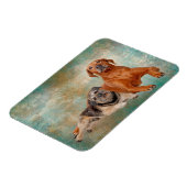 Adorable Hunde über Kunst Magnet (Linke Seite)