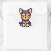 Adorable Hundekleber Runder Aufkleber (Tasche)