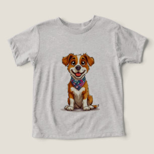 Adorable Hündin im Cartoon