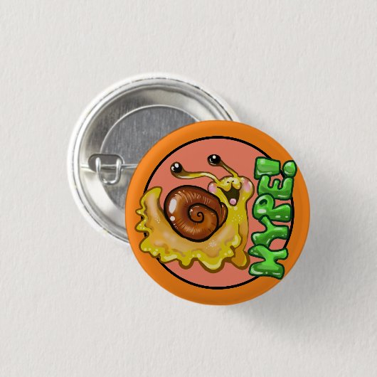 Adorable HYPE! Schnecke Emote Button (Vorne & Hinten)