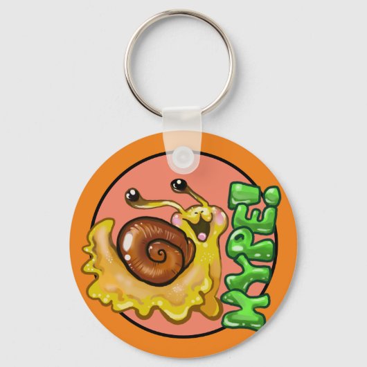 Adorable HYPE! Schnecke Emote Schlüsselanhänger (Vorderseite)