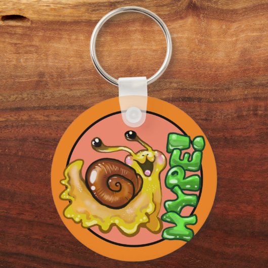 Adorable HYPE! Schnecke Emote Schlüsselanhänger (Vorderseite)