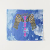 Adorable "I Liebe My Grand Baby" Wandteppich (Vorderseite (Horizontal))