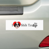 Adorable I Liebe Shih Tzus Autoaufkleber (Auf Auto)