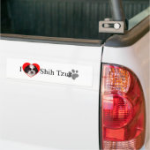 Adorable I Liebe Shih Tzus Autoaufkleber (Auf Lkw)