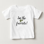 Adorable, ich bin der Lieblings-Kleinkind-T - Shir Baby T-shirt (Vorderseite)
