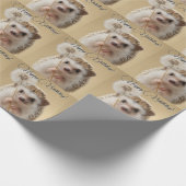 Adorable Igel mit einem Löwenzahn Geschenkpapier (Ecke)