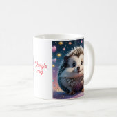 Adorable Igel mit Stars und Herzen Kaffeetasse (VorderseiteRechts)