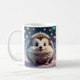 Adorable Igel mit Stars und Herzen Kaffeetasse