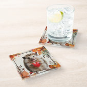 Adorable Igel Trivet Glasuntersetzer (Schrägansicht)
