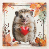 Adorable Igel Trivet Glasuntersetzer (Vorderseite)