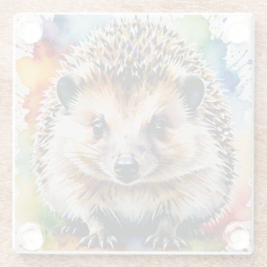 Adorable Igel Trivet Glasuntersetzer (Rückseite)
