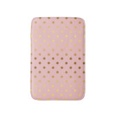 Adorable Imitate Gold Polka Dots Blume Badematte (Vorderseite Vertikal)