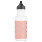 Adorable Imitate Gold Polka Dots Blume Edelstahlflasche (Rechts)