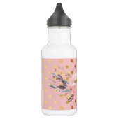 Adorable Imitate Gold Polka Dots Blume Trinkflasche (Links)