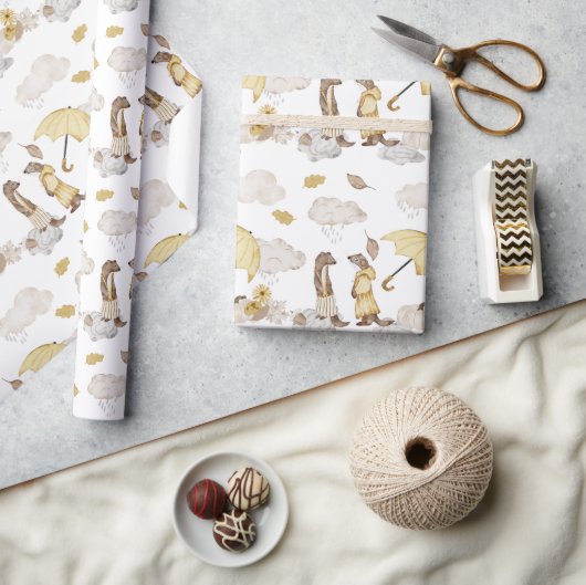 Adorable, in Gelb, Gelb verkleidete Schale Geschenkpapier (Kunsthandwerk)