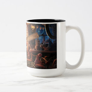 Adorable Ingenieur-Gnome-Tasse Zweifarbige Tasse