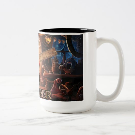 Adorable Ingenieur-Gnome-Tasse Zweifarbige Tasse (Rechts)