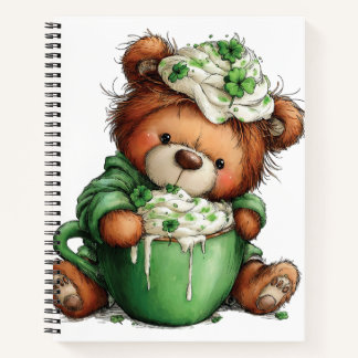 ADORABLE IRISH THEMED TEDDY BEAR NOTIZBLOCK