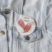 Adorable "It's a Girl" Button (Beispiel)