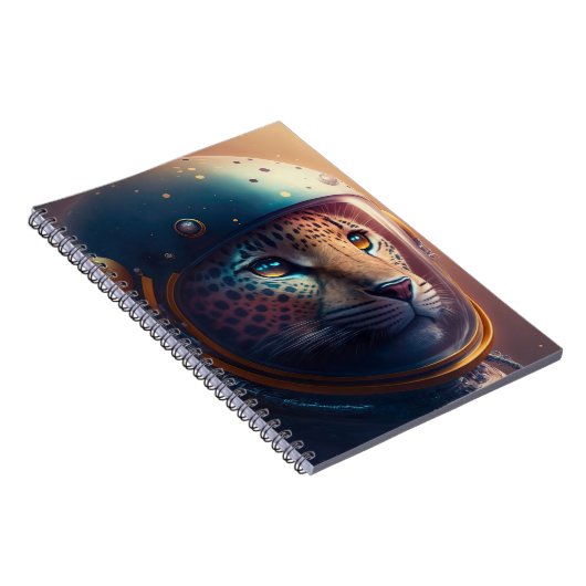 Adorable Jaguar Astronaut-Notebook Notizblock (Rechte Seite)