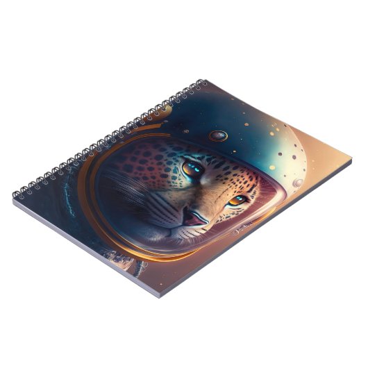 Adorable Jaguar Astronaut-Notebook Notizblock (Linke Seite)