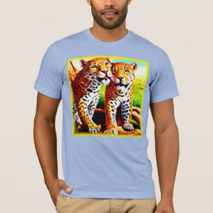 Adorable Jaguar Cubs im Dschungel. Jetzt kaufen T-Shirt