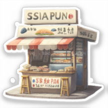 Adorable japanische Feinschmecker-Aufkleber