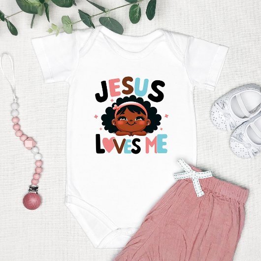 Adorable "Jesus Lieben Me"-Design Baby Strampler