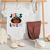 Adorable "Jesus Lieben Me"-Design Baby Strampler