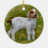 Adorable junge Boerziege Keramik Ornament (Hinten)