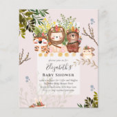 Adorable Jungle Animals Baby Boys Dusche einladen (Vorderseite)