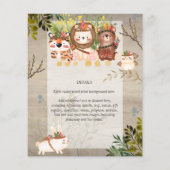Adorable Jungle Animals Baby Boys Dusche einladen (Rückseite)