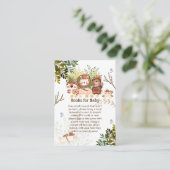 Adorable Jungle Animals Baby-Buchungsanfrage Begleitkarte (Stehend Vorderseite)