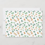 Adorable Jungle Animals Kinderdusche Einladung (Rückseite)