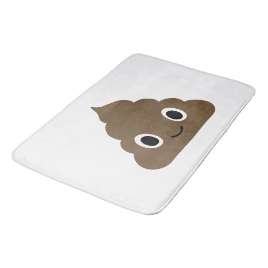 Adorable Kack - Kawaii Crap - Happy Doo Doo Badematte (Schrägansicht)