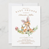 Adorable Kangaroo Mama & Baby Boys Babydusche Einladung (Vorderseite)