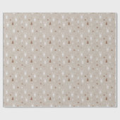 Adorable Kaninchen Muster Wrapping Paper Roll Geschenkpapier (Flach)