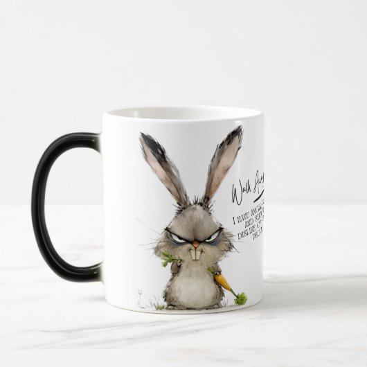 Adorable Kaninchencoffee Tasse - Hoppingsips vor (Links)