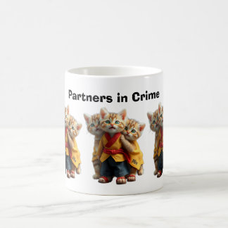 🐱 Adorable Kätzchen in passenden Outfits - Süße K Kaffeetasse