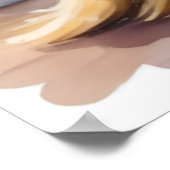 Adorable Katze in Pajamas Wäscherei Funny Poster (Ecke)