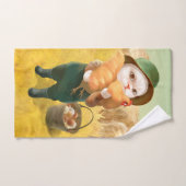 Adorable Katze mit Hen auf dem Bauernhof Badhandtuch Set (Handtuch)