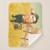 Adorable Katze mit Hen auf dem Bauernhof Sherpadecke (Vorderseite)