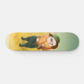 Adorable Katze mit Hen auf dem Bauernhof Skateboard (Horizontal)