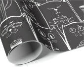 Adorable Katzen Geschenkpapier (Rolleneckpunkt)