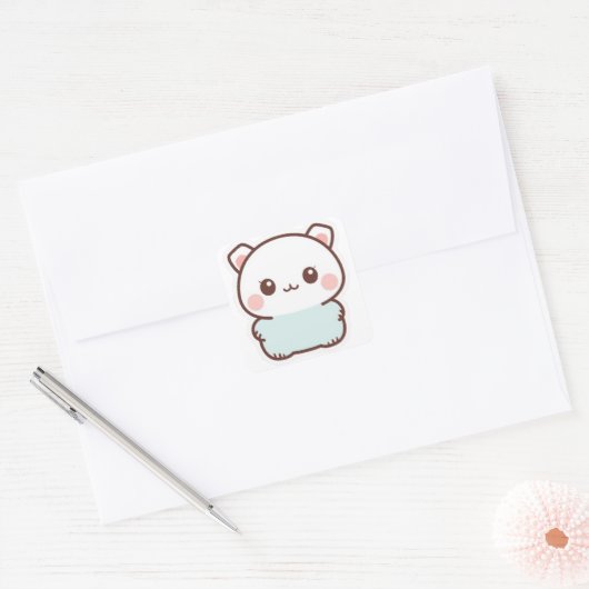 “Adorable Kawaii Animal Sticker – Chibi Cute Paste (Umschlag)