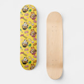 Adorable Kawaii Anime Cat Ramen Skateboard (Vorderseite)